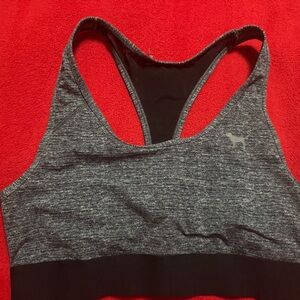 Pink Victoria’s Secret Women's Gray & Black Sports Bra